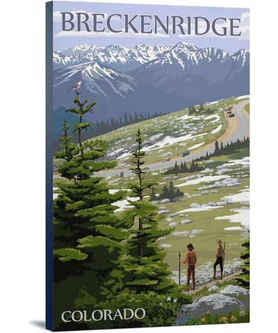 Breckenridge, Colorado, Road and Hikers, (24x36 Wrapped Canvas, Wall Decor, Artwork) 16x24 Stretched Canvas $60.00 Totes