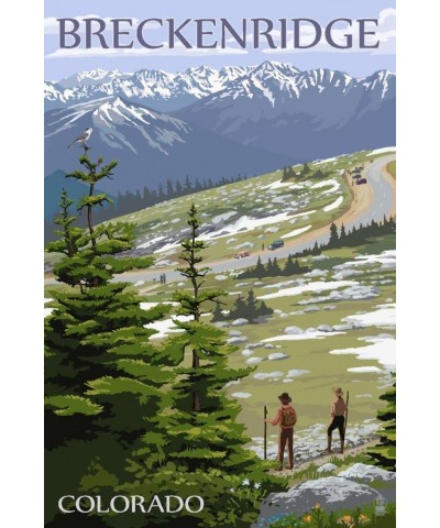 Breckenridge, Colorado, Road and Hikers, (24x36 Wrapped Canvas, Wall Decor, Artwork) 16x24 Stretched Canvas $60.00 Totes