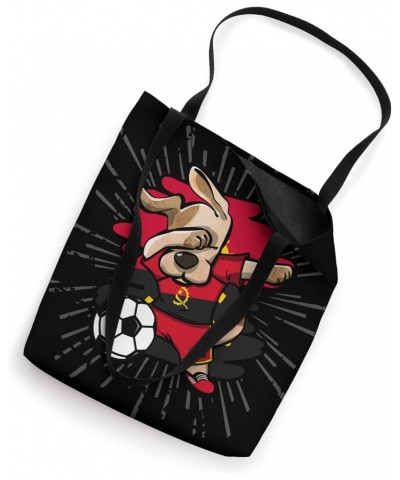 Dabbing Dog Angola Soccer Fans Jersey Angolan Football Lover Tote Bag $11.49 Totes