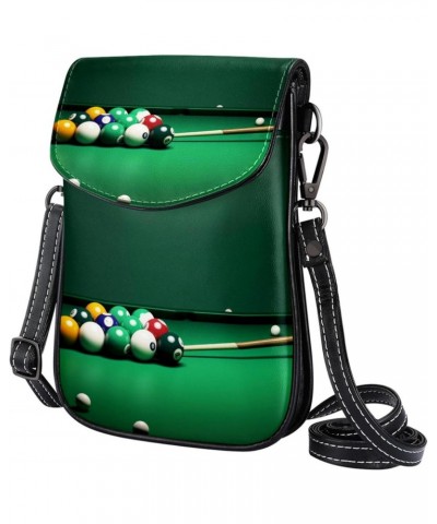 Crossbody Bags for Women,Crossbody Bag Men,Small Sling Bag,Billiard Balls Colorful,Crossbody Purse $15.29 Crossbody Bags