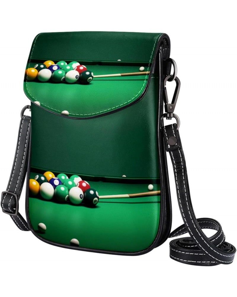 Crossbody Bags for Women,Crossbody Bag Men,Small Sling Bag,Billiard Balls Colorful,Crossbody Purse $15.29 Crossbody Bags