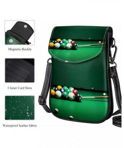 Crossbody Bags for Women,Crossbody Bag Men,Small Sling Bag,Billiard Balls Colorful,Crossbody Purse $15.29 Crossbody Bags