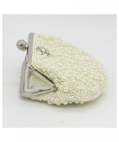 Women's Clutch Bags Shell pearl bag Banquet Clutch Bag Evening Clutch Bag Shoulder Crossbody Bag Size: 28 * 22 * 3cm Off-whit...