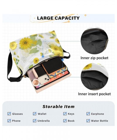 Women's Crossbody Bags,Retro Sunflower PU Leather Crossbody Bags, Women's Shoulder Bags Purse，Women's Hobo Handbag Color03 $1...