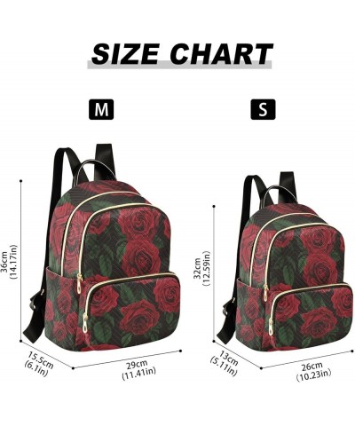 Women Backpack Rose Blossom Anti-Theft Travel Backpack with Luggage Belt Lightweight Handbag Lady Purse Roomy Double Zipper W...