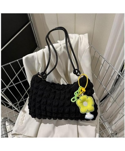 Cute Handbag Purse for Women, Shoulder Handbags Y2K Kawaii Fashion Puffer Crossbody Bag Grunge Harajuku Top Handle Bag Black ...