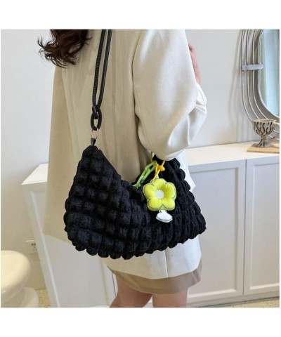 Cute Handbag Purse for Women, Shoulder Handbags Y2K Kawaii Fashion Puffer Crossbody Bag Grunge Harajuku Top Handle Bag Black ...