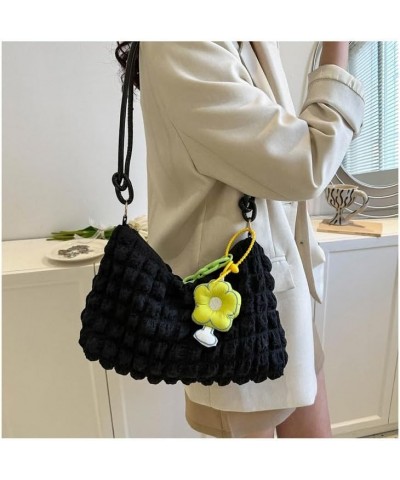 Cute Handbag Purse for Women, Shoulder Handbags Y2K Kawaii Fashion Puffer Crossbody Bag Grunge Harajuku Top Handle Bag Black ...