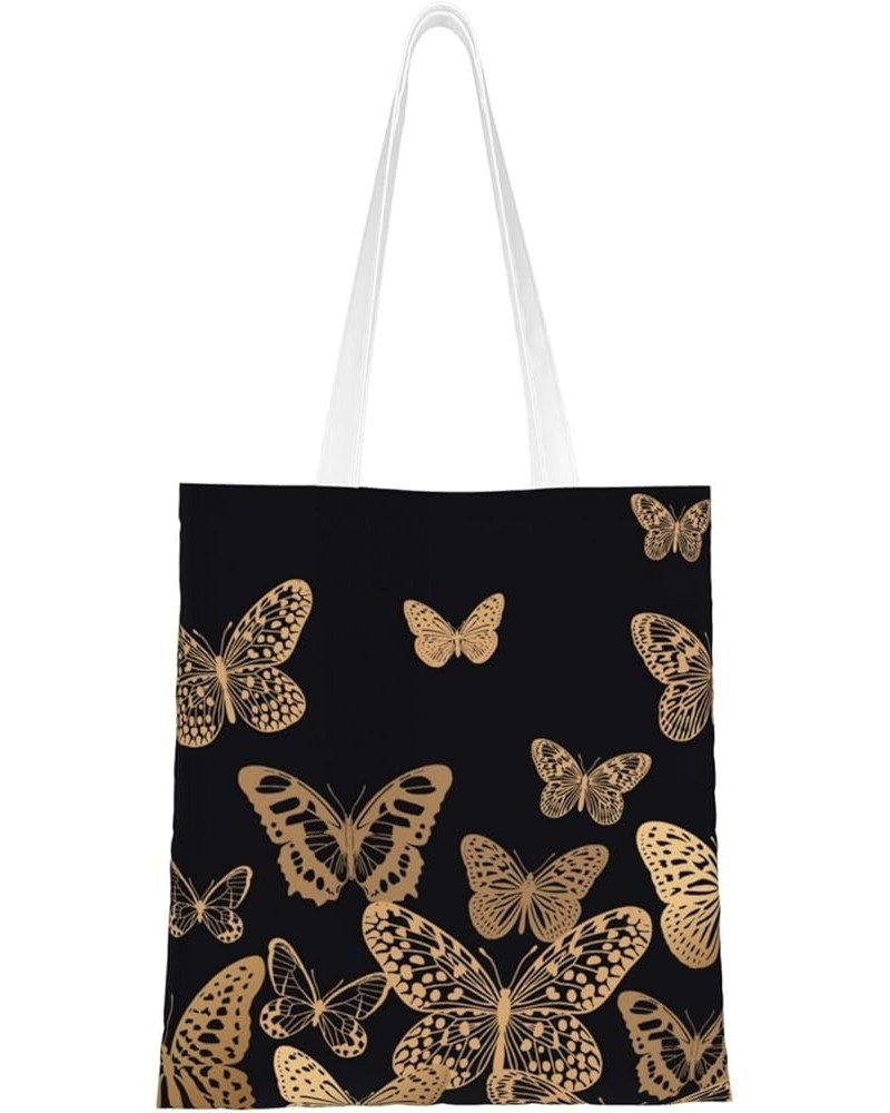 Butterfly Single Shoulder Fashion Canvas Tote Shopping Bags Handbags For Men And Women Butterfly40 $10.13 Totes