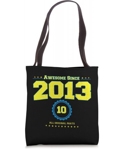 Vintage 2013 Shirt for Men Women 10 Year Old 10th Birthday Tote Bag $12.18 Totes