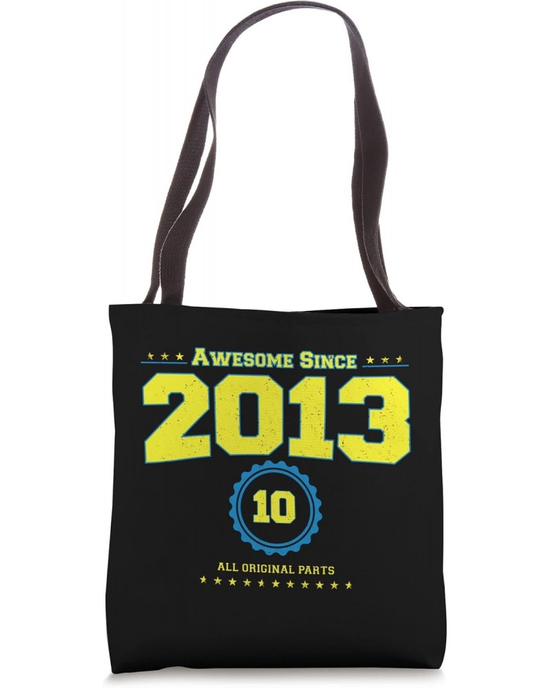 Vintage 2013 Shirt for Men Women 10 Year Old 10th Birthday Tote Bag $12.18 Totes