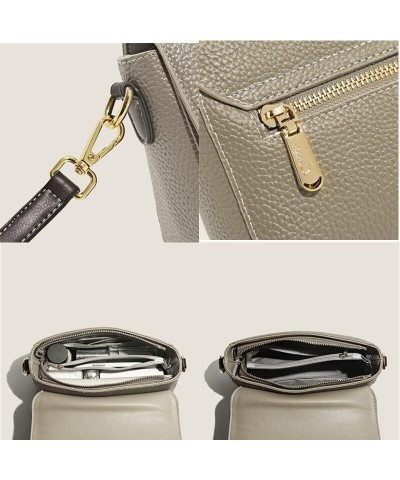 Cow Leather Tote Bag Women Bags 2023 Women Shoulder Bags Genuine Leather Small Handbags Casual Ladies Crossbody Bag Khaki 21c...