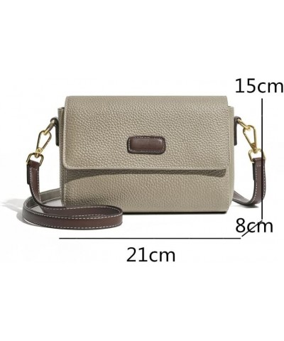 Cow Leather Tote Bag Women Bags 2023 Women Shoulder Bags Genuine Leather Small Handbags Casual Ladies Crossbody Bag Khaki 21c...