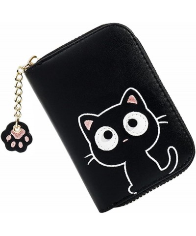 Kitten Girl Wallet Leather Coin Bag Wallet for Small Wallets Wallet Zip Around Wallets for Women Earphone Stprage Bag Cartoon...