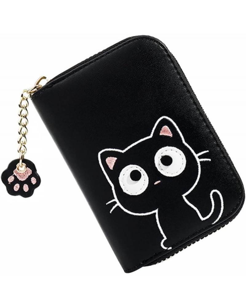 Kitten Girl Wallet Leather Coin Bag Wallet for Small Wallets Wallet Zip Around Wallets for Women Earphone Stprage Bag Cartoon...