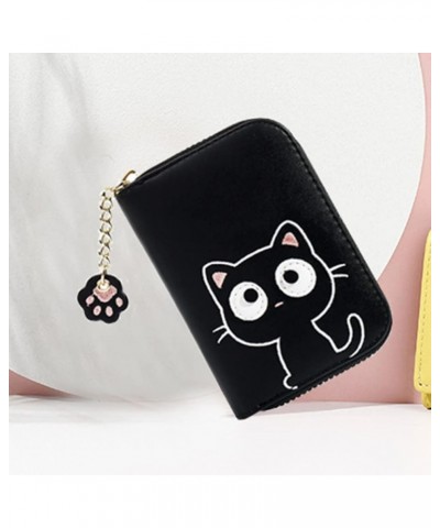 Kitten Girl Wallet Leather Coin Bag Wallet for Small Wallets Wallet Zip Around Wallets for Women Earphone Stprage Bag Cartoon...