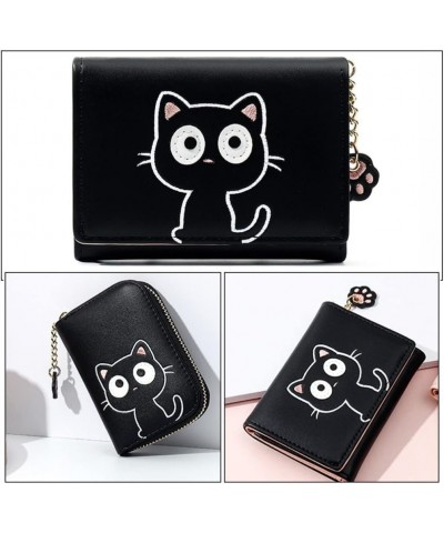 Kitten Girl Wallet Leather Coin Bag Wallet for Small Wallets Wallet Zip Around Wallets for Women Earphone Stprage Bag Cartoon...