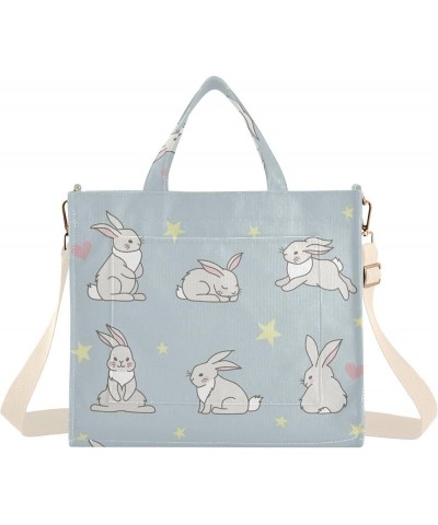 Cute Bunny Series Women's Tote Handbags Top Handle Satchel Shoulder Bag Crossbody Bag S $16.19 Totes