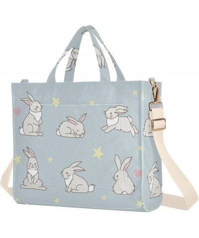 Cute Bunny Series Women's Tote Handbags Top Handle Satchel Shoulder Bag Crossbody Bag S $16.19 Totes