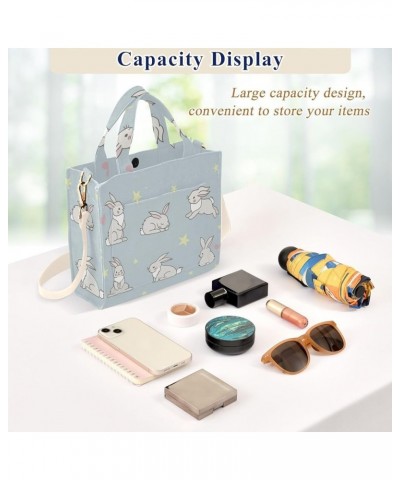 Cute Bunny Series Women's Tote Handbags Top Handle Satchel Shoulder Bag Crossbody Bag S $16.19 Totes