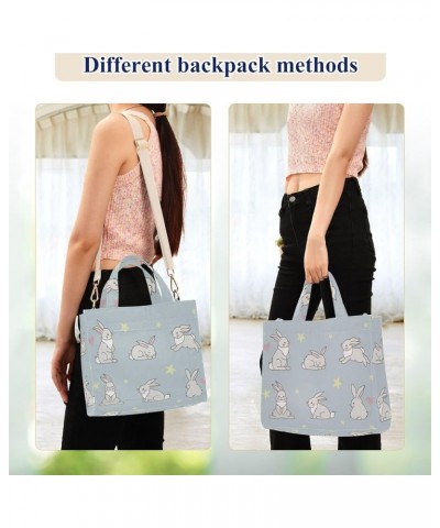 Cute Bunny Series Women's Tote Handbags Top Handle Satchel Shoulder Bag Crossbody Bag S $16.19 Totes