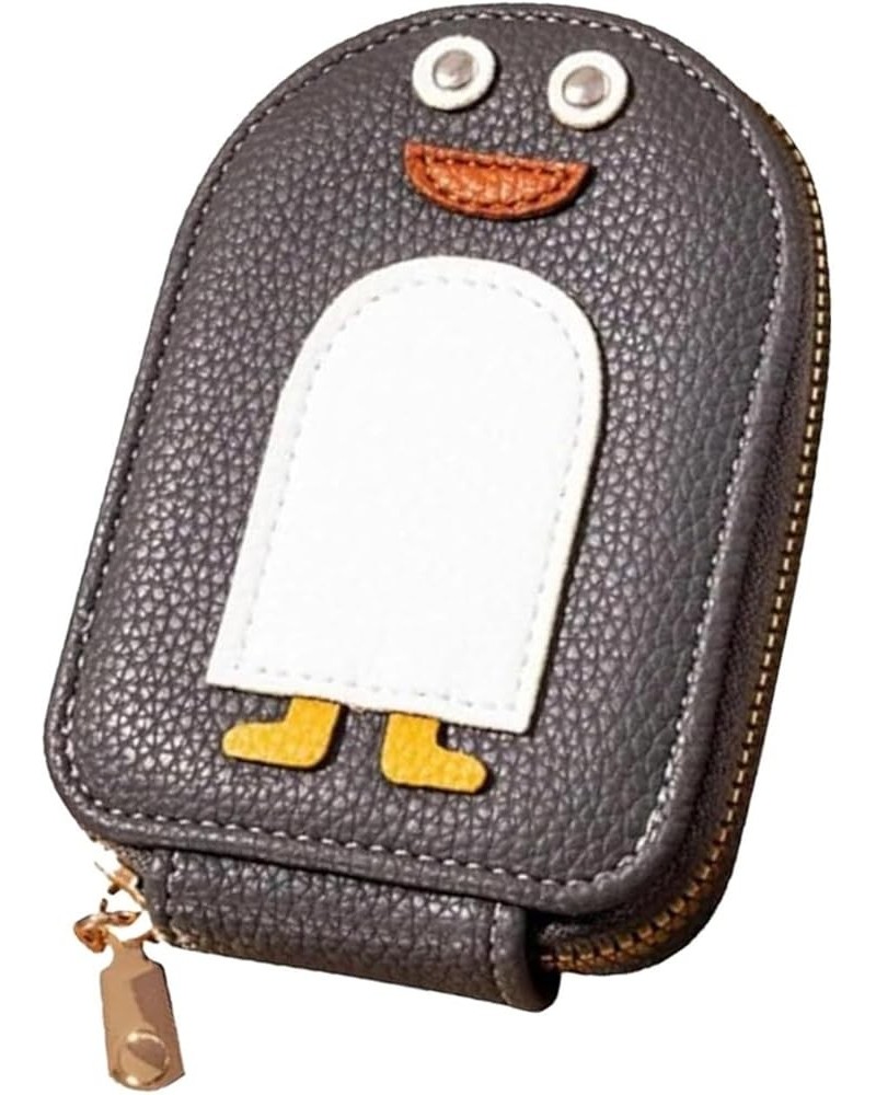 Cute Penguins PU Credit Card Coin Wallet, Portable Penguin Card Holders, Creative Cartoon Penguin Accordion Wallet,Mini Walle...