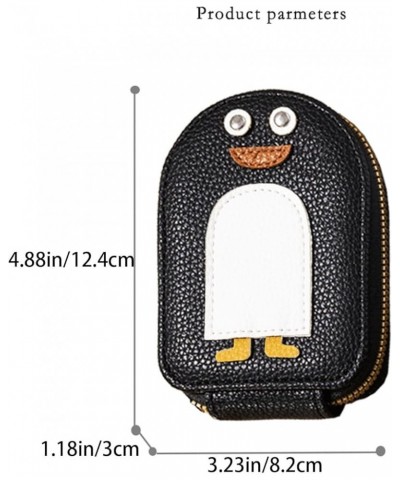 Cute Penguins PU Credit Card Coin Wallet, Portable Penguin Card Holders, Creative Cartoon Penguin Accordion Wallet,Mini Walle...