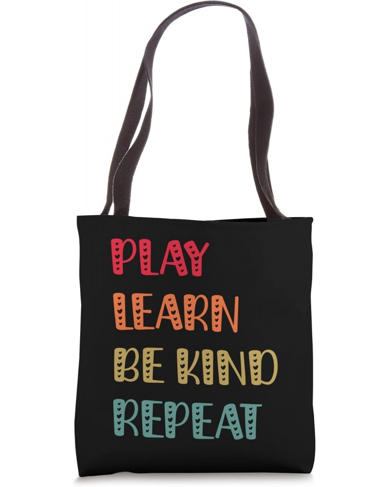 Play Learn Be Kind Repeat - Anti Bullying Day 2023 Unity Day Tote Bag $11.00 Totes