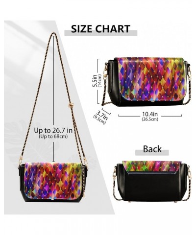 Crossbody Bags for Women Trendy Women's Black Shoulder Bag Small PU Leather Flap Cross Body Bag Handbags Pattern9 $21.72 Cros...