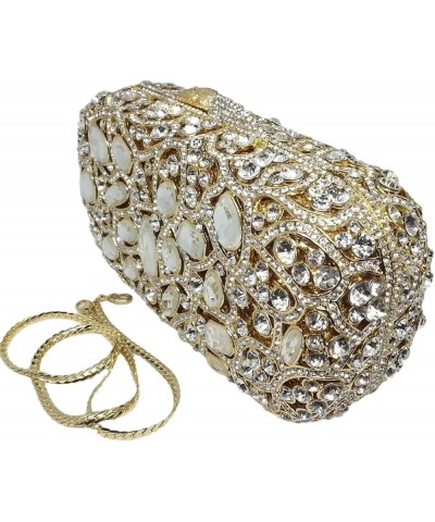 Colorful Crystal Clutch Evening Handbags Party Gala Dinner Wedding Minaudiere Bag Gold/silver $42.77 Evening Bags