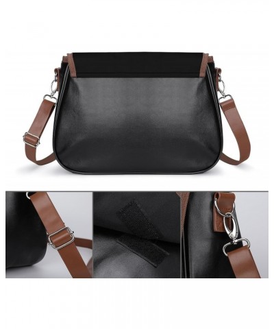 Crown Women's PU Leather Purses Crossbody Shoulder Bag Messenger Bag $18.76 Shoulder Bags