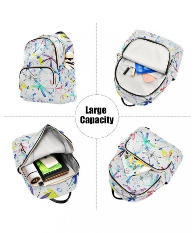 Small Backpack for Women Travel Bag Dragonflies Daypack Purse Fashion Shoulder Bag Rucksack Small A370 $12.48 Backpacks