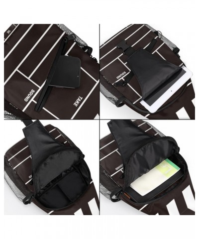 Movie Clapboard Sling Bag Adjustable Sling Backpack Crossbody Shoulder Backpack Anti-theft Rope Chest Shoulder Daypack for Tr...