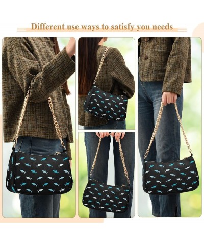 Chain Shoulder Bag Tote Handbag Purse for Women Sharks $13.80 Shoulder Bags