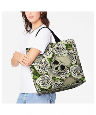 Large Capacity Shopping Bag for Women Shoulder Tote Handbag Vintage Aesthetic Travel Work Picnic Pattern (455) $15.29 Totes