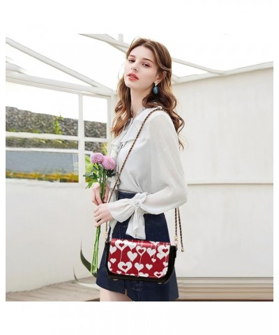 Crossbody Bags for Women Trendy Women's Black Shoulder Bag Small PU Leather Flap Cross Body Bag Handbags Pattern23 $20.08 Cro...