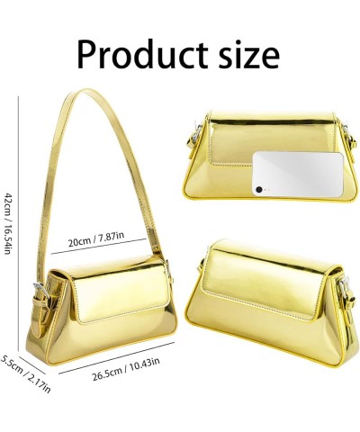 Evening Bag for Women Y2k Silver Purse Hobo Bag Tote Holo Handbag Cute Clutch Purses Crossbody Bags Shoulder Party Bag A-gold...