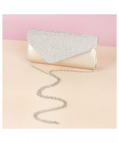 Evening Clutch Purse Bag Party Prom Wedding Envelope Crossbody Handbags 002 Gold $13.63 Evening Bags