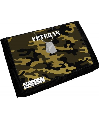 Veteran Dog Tags Trifold Wallet All Over Print White $13.52 Wallets