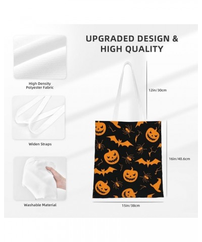 Halloween Pumpkins Single Shoulder Fashion Canvas Tote Shopping Bags Handbags For Men And Women Halloween Pumpkins23 $11.72 T...