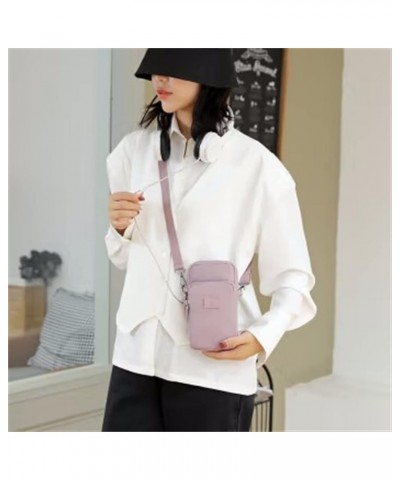 Phone Bag for Women Female Mini Phone Bag Single Shoulder Crossbody Purple $20.16 Shoulder Bags