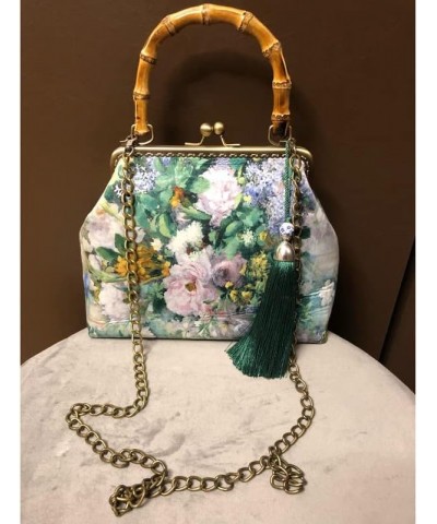 Vintage Unique Lock Shell Bags Wood Flowers Bag Chain Women Shoulder Crossbody Bag Tote Women's Handbags Women Bag 1 $26.40 T...