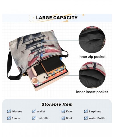 Food Ingredients Crossbody Bags Crossbody Tote Bag Leather Shoulder Bag Leather Handbags Usa Flag and Board $21.45 Hobo Bags