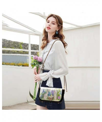 Crossbody Bags for Women Trendy Women's Black Shoulder Bag Small PU Leather Flap Cross Body Bag Handbags Pattern1 $24.18 Cros...