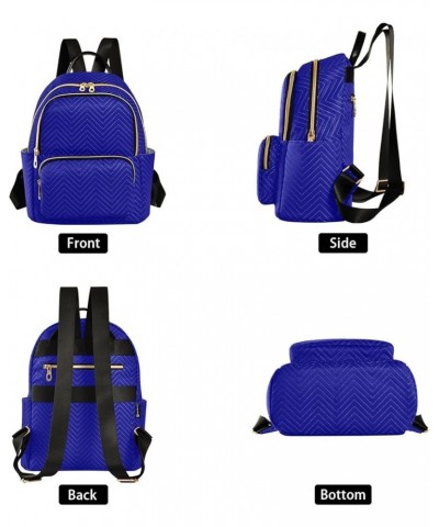 Backpack Purse for Women Dark Blue Casual Shoulder Bag Small Backpack S Medium $15.08 Backpacks