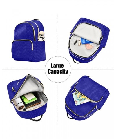 Backpack Purse for Women Dark Blue Casual Shoulder Bag Small Backpack S Medium $15.08 Backpacks