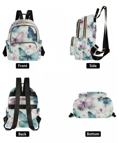 Mini Backpack Purse for Women, Marble Butterfly Travel Bag Casual Daypack Shoulder Bag Medium $17.91 Backpacks