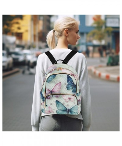 Mini Backpack Purse for Women, Marble Butterfly Travel Bag Casual Daypack Shoulder Bag Medium $17.91 Backpacks