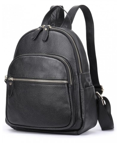 Fashion Backpack Purse for Women Soft Pebbled Leather Daypack Shoulder Bag Satchel Purse Office Casual (B-Black) B-black $16....