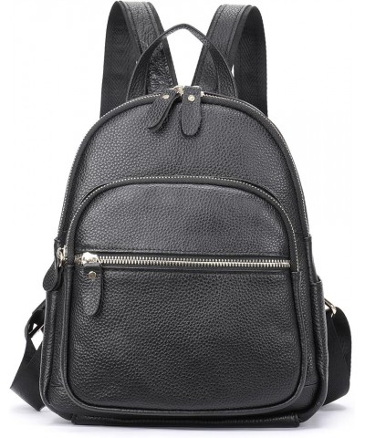 Fashion Backpack Purse for Women Soft Pebbled Leather Daypack Shoulder Bag Satchel Purse Office Casual (B-Black) B-black $16....